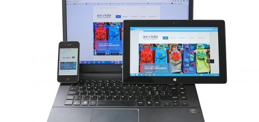 A laptop, tablet, and a smartphone.